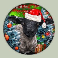 Christmas Suffolk Baby Sheep Ornament Ladies Tee | Teevron