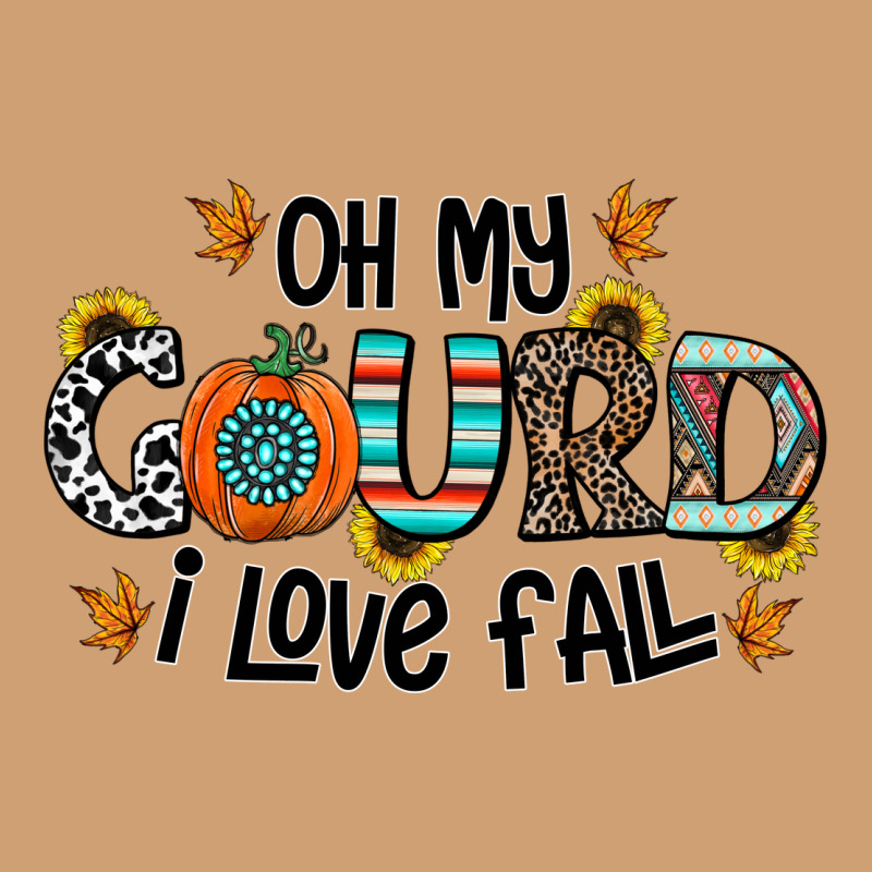 Oh My Gourd I Love Fall Vintage Tee by CowhideDigitalArt | Teevron