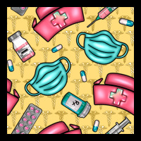 Nurse Medicine Seamless Pattern Premium Tee | Teevron