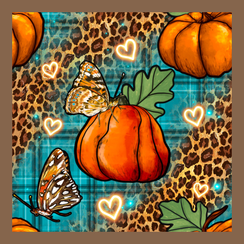 Pumpkin And Butterfly Seamless Pattern Premium Tee by BundleAndBundleShop | Teevron