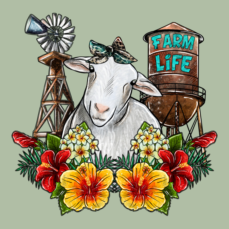 Farm Life Sheep Urban Heavy Tee by SublimationCraftShop | Teevron