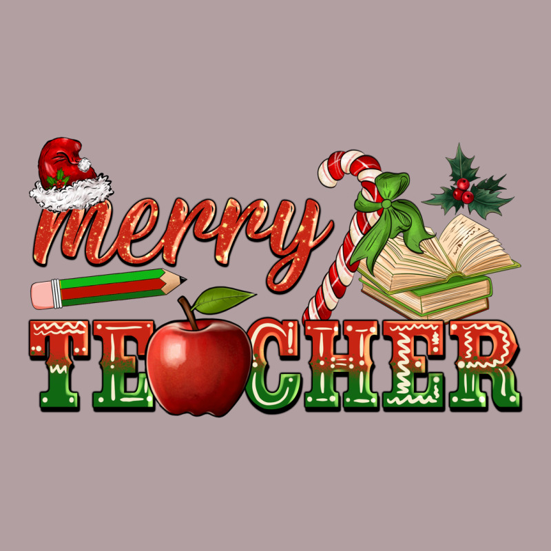Merry Teacher Vintage Hoodie by BarkalooDesign | Teevron