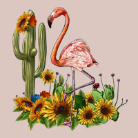 Flamingo With Cactus And Sunflowers Premium Hoodie | Teevron