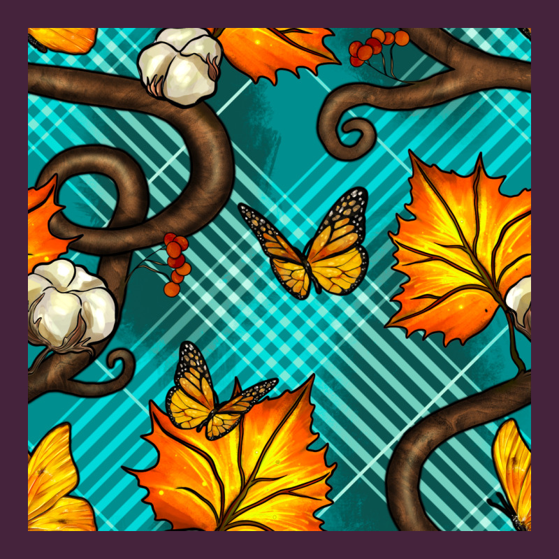 Autumn Leaves Seamless Pattern Premium Tee by BundleAndBundleShop | Teevron