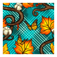 autumn leaves seamless pattern | Teevron