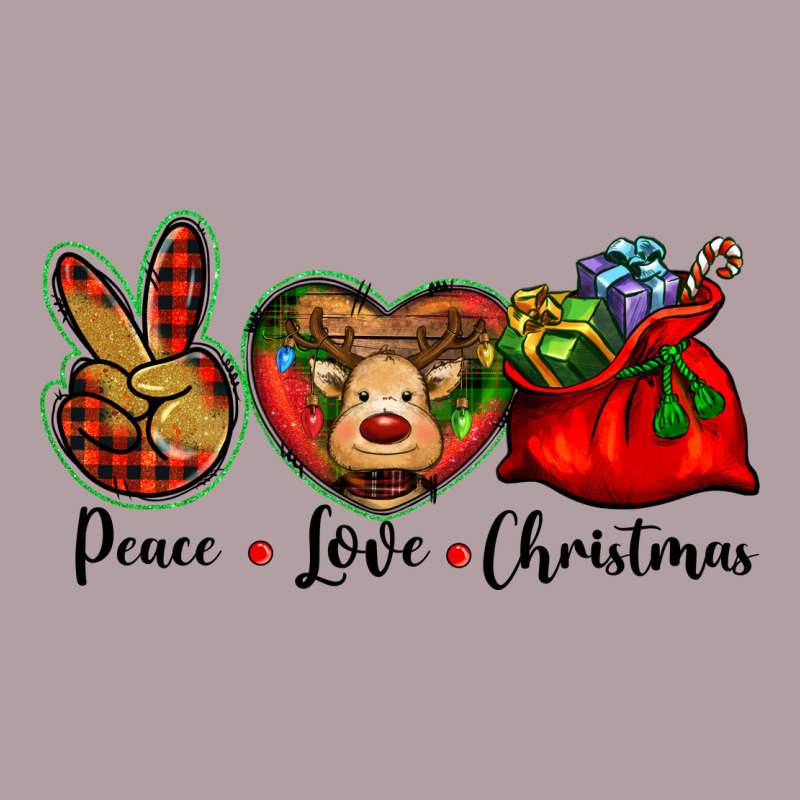 Peace Love Christmas Vintage Hoodie by BarkalooDesign | Teevron