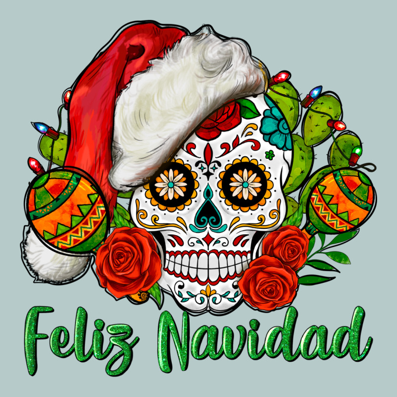 Feliz Navidad Skull Heavy Core Tee by BundleAndBundleShop | Teevron