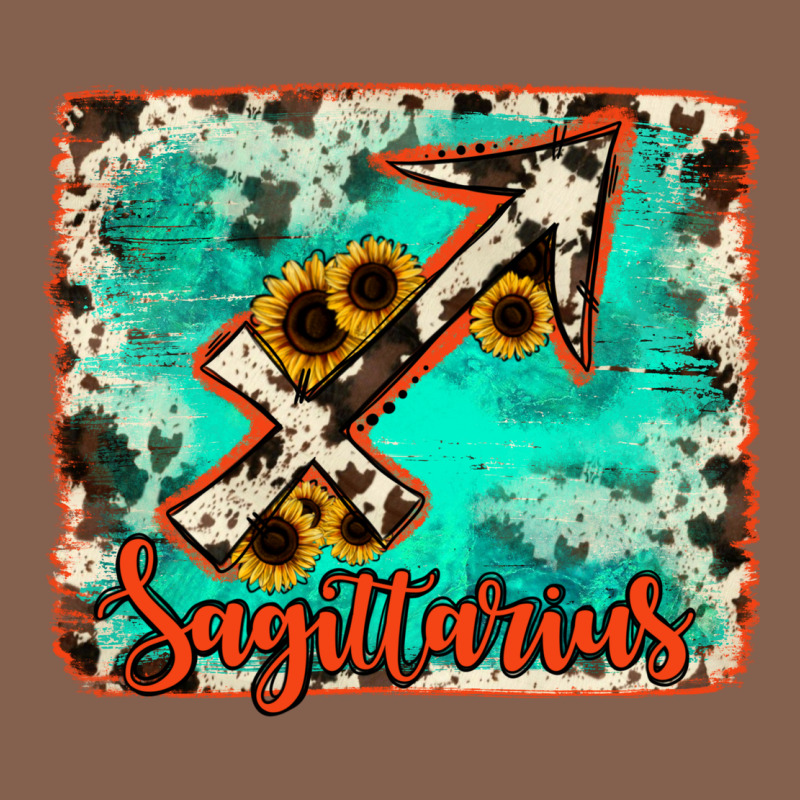 Sagittarius Turquoise Cowhide Zipper Hoodie by RanaPortraitStore | Teevron