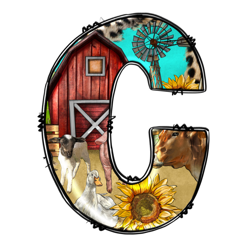 Farm Life Alphabet Lowercase Letters C Premium Tee by BundleAndBundleShop | Teevron