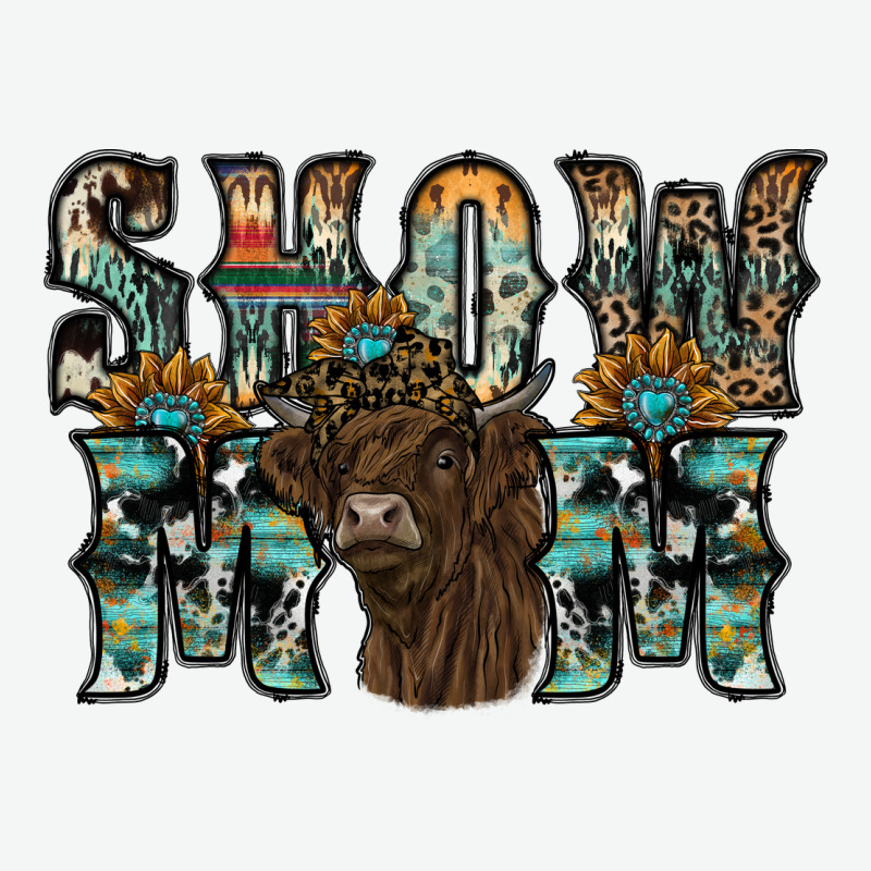 Show Mom Highland Cow Urban Heavy Tee by SublimationCraftShop | Teevron