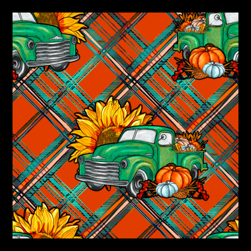 Fall Truck Seamless Pattern Premium Tee by BundleAndBundleShop | Teevron