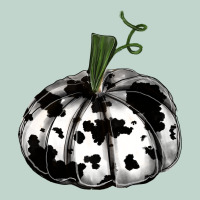 Watercolor Cowhide Halloween Pumpkin Zipper Hoodie | Teevron