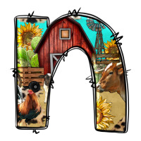 Farm Life Alphabet Lowercase Letters N Premium Tee | Teevron