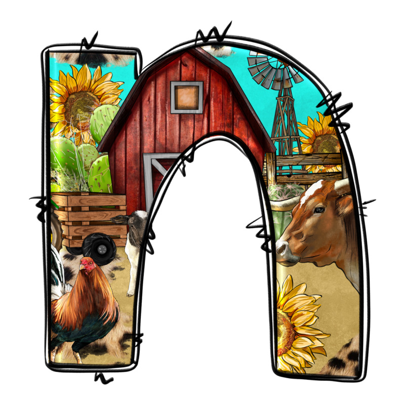 Farm Life Alphabet Lowercase Letters N Premium Tee by BundleAndBundleShop | Teevron