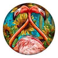 flamingos with western background | Teevron