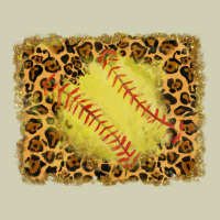 Watercolor Glitter Leopard Softball Background Heavy Core Tee | Teevron
