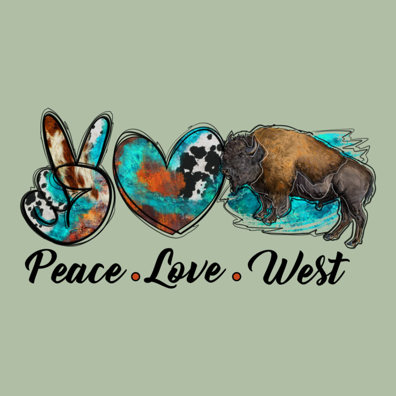 Peace Love West Bison Urban Heavy Tee by RanaPortraitStore | Teevron