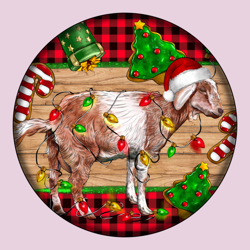 Nubian Goat Christmas Ladies Tee by LillyAllenDesigns | Teevron