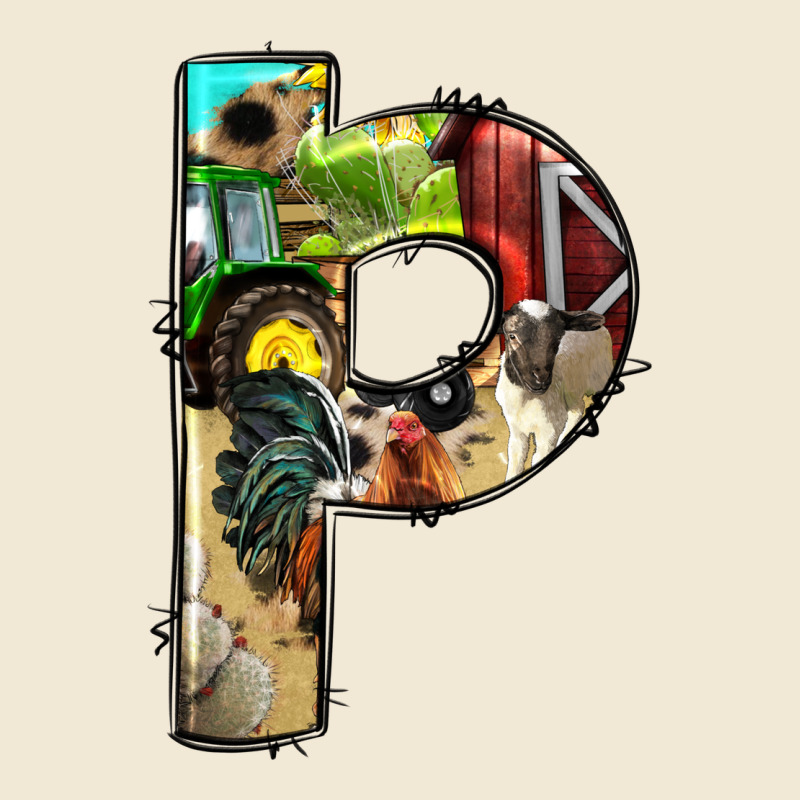 Farm Life Alphabet Lowercase Letters P Premium Tee by BundleAndBundleShop | Teevron