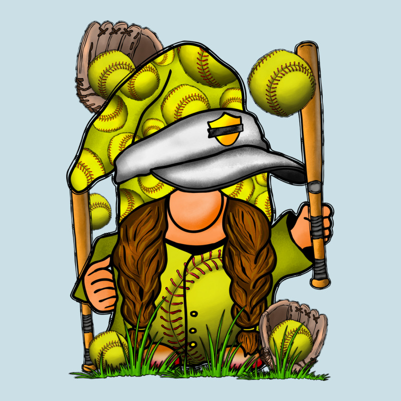 Softball Gnome Ladies Tee by SublimationCraftShop | Teevron