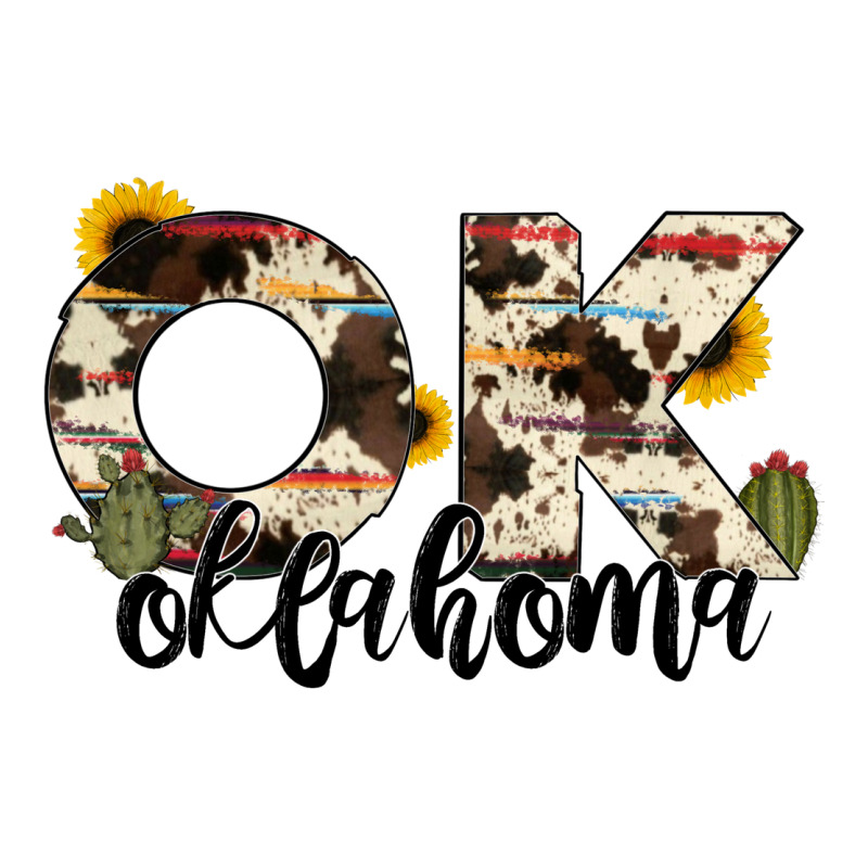 Oklahoma State Cowhide Serape Cactus Zipper Hoodie by RanaPortraitStore | Teevron