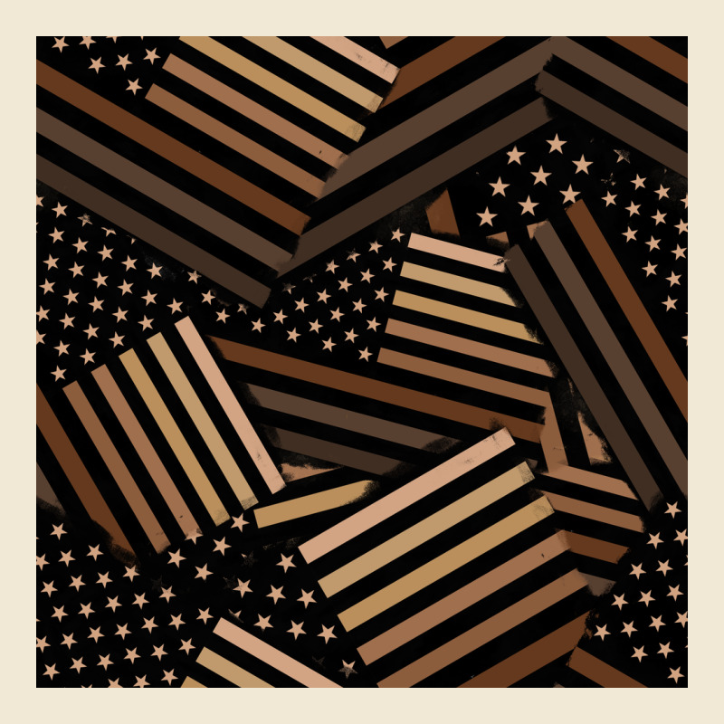 Melanin American Flag Seamless Pattern Premium Tee by BundleAndBundleShop | Teevron