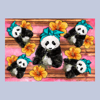 Baby Panda Flowers Long Sleeve Tee | Teevron