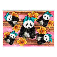Baby panda flowers | Teevron