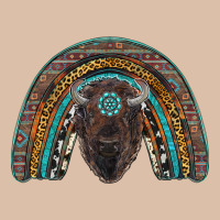 Western Rainbow With Bison Urban Heavy Tee | Teevron