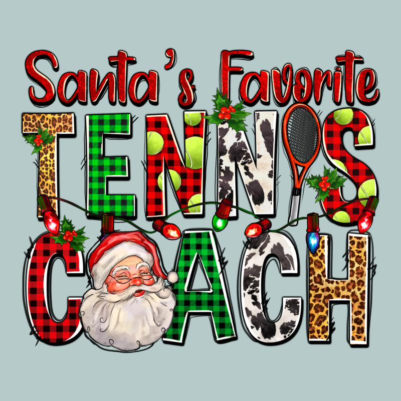 Santa's Favorite Tennis Coach For Christmas Heavy Core Tee by FaDigitalArtStudio | Teevron