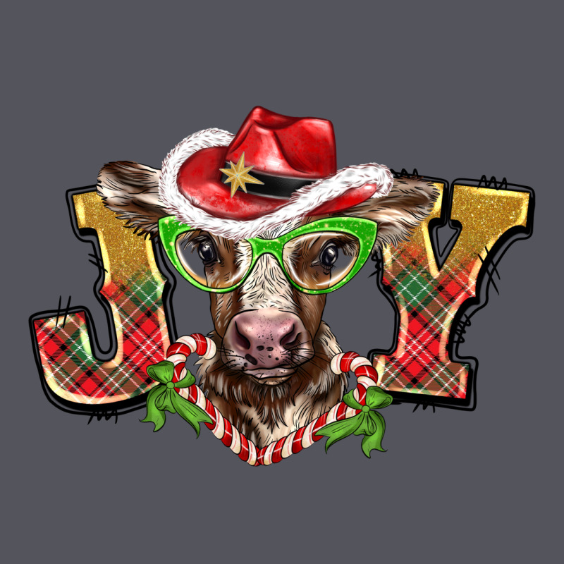 Christmas Joy Baby Cow Vintage Hoodie by BarkalooDesign | Teevron