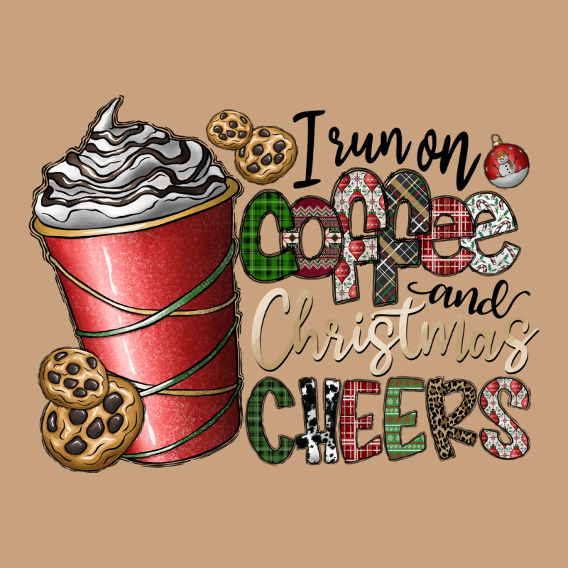 I Run On Coffee And Christmas Cheers Vintage Tee by CowhideDigitalArt | Teevron