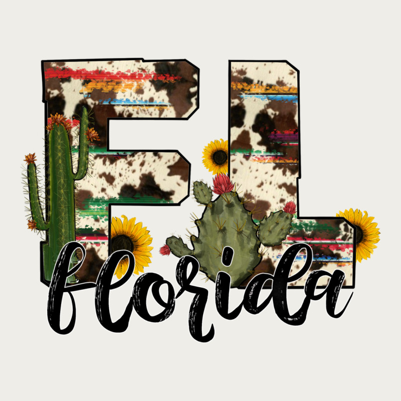 Florida State Cowhide Serape Cactus Zipper Hoodie by RanaPortraitStore | Teevron