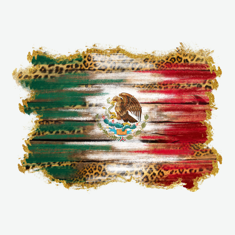 Mexican Flag With Leopard Urban Heavy Tee by RanaPortraitStore | Teevron