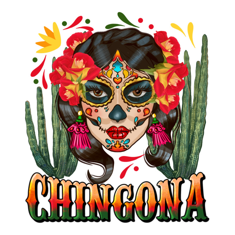 Chingona Sugar Skull Premium Tee by BundleAndBundleShop | Teevron