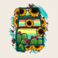 Alabama Map Sunflower Cactus Serape Premium Sweatshirt | Teevron