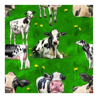 Holstein Cows Seamless Pattern Premium Tee | Teevron