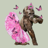 Baby Gorilla With Tutu Ladies Tee | Teevron