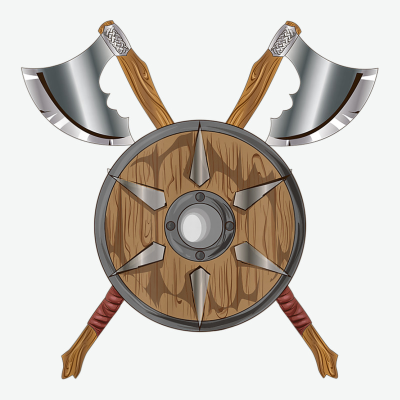 Renaissance Fair Faire Festival Medieval Theme Axe Shield Urban Heavy Tee by DesignPulse | Teevron