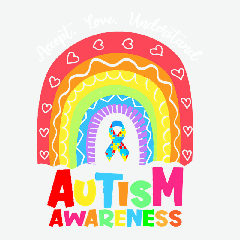Autism Awareness Month T  Shirt Autism Awareness Rainbow Accept Unders Urban Heavy Tee by DesignPulse | Teevron