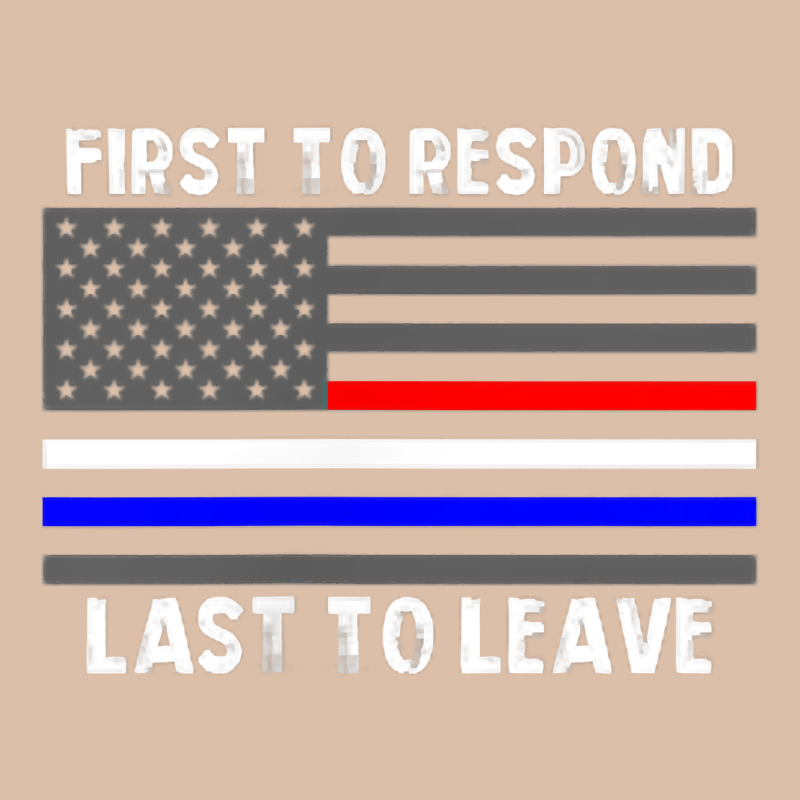 Police Fire Ems First Responder American Flag Firefighter T Shirt Urban Heavy Tee by DesignPulse | Teevron
