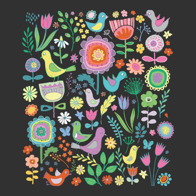 Cute Birds T  Shirt Birds And Blooms   Cute Floral Pattern By Cecca De Urban Heavy Tee by DesignPulse | Teevron
