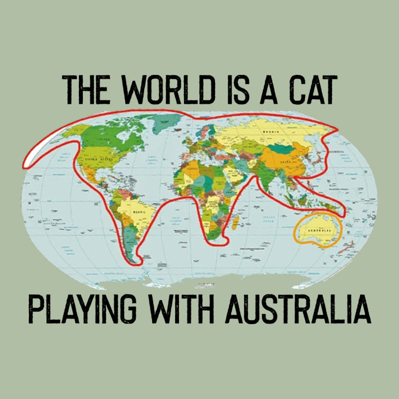 The World Is A Cat Playing With Australia 2020 Shirt Urban Heavy Tee by PixelWave | Teevron