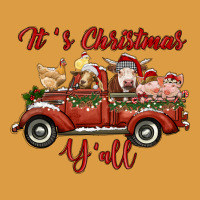 It's Christmas Y'all Truck With Farm Animals Urban Heavy Tee | Teevron