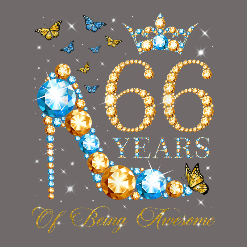 66th Birthday 66 Years Of Being Awesome 66 Years Old Woman Urban Heavy Tee by PixelWave | Teevron