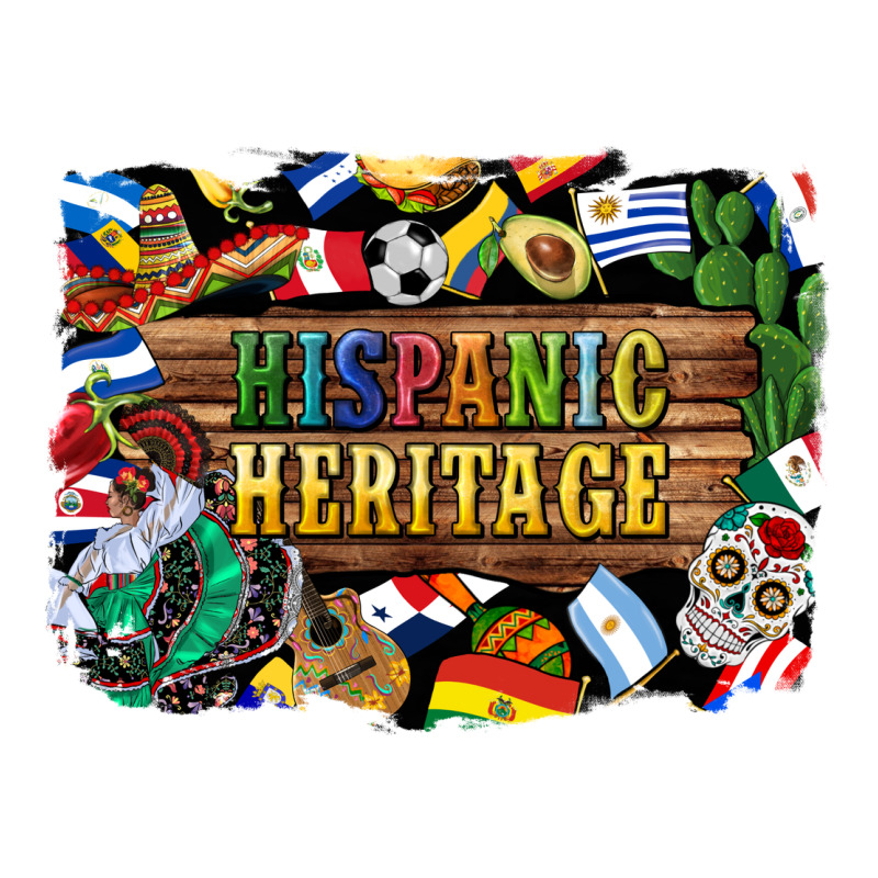Hispanic Heritage Flags Premium Tee by BundleAndBundleShop | Teevron