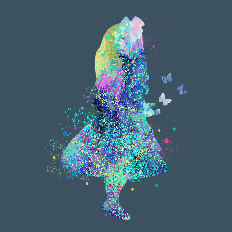 Watercolor Splatter Alice In Wonderland T Shirt Design Urban Heavy Tee by PixelWave | Teevron