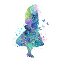 watercolor splatter alice in wonderland t shirt design | Teevron
