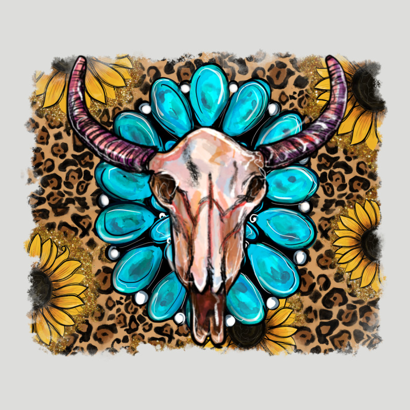 Leopard Sunflowers And Gemstone Skull Zipper Hoodie by RanaPortraitStore | Teevron