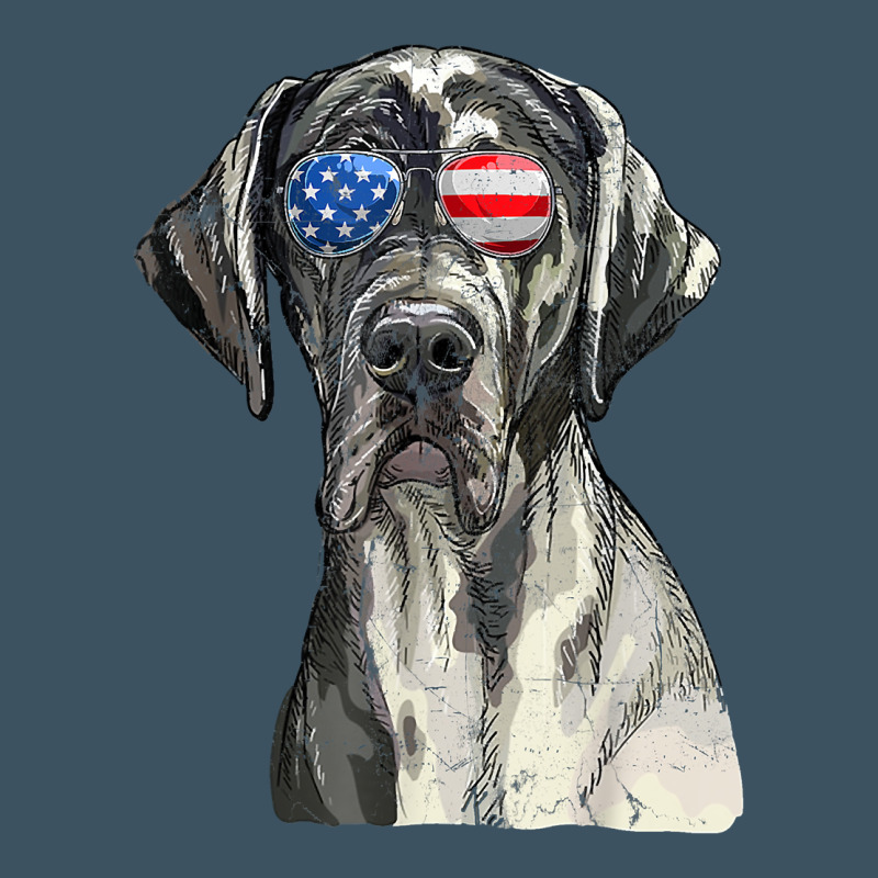 Great Dane Sunglasses American Usa Flag 4th Of July Fourth T Shirt Urban Heavy Tee by InspiraDesign | Teevron